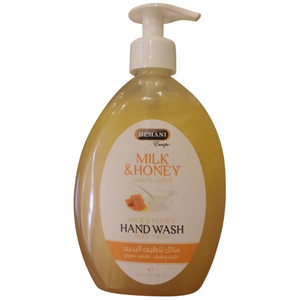 hemani hand wash milk & honey 500ml
