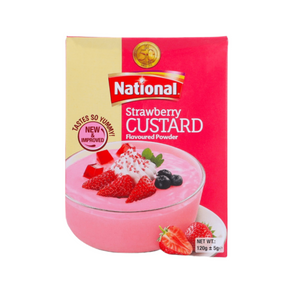 national custard strawberry 120g