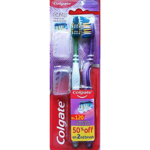 colgate tooth brush zig zag soft 2pc soft