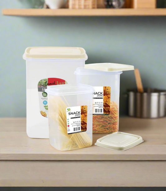 plastic jar 3in1 pak snack