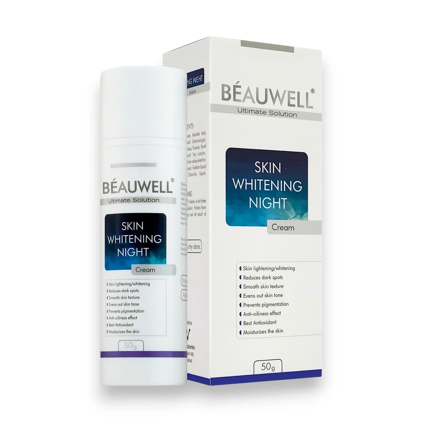 cream beauwell skin whitening night 50g