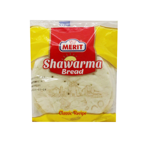 merit shawarma bread 4pc 270g large