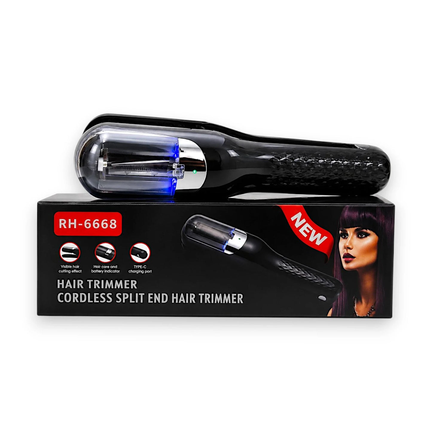 hair trimmer cordless split end rh-6668