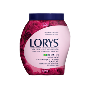 lorys conditioner keratin rosa mosqueta 1000g