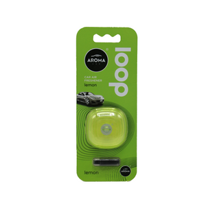 aroma car air freshener loop lemon