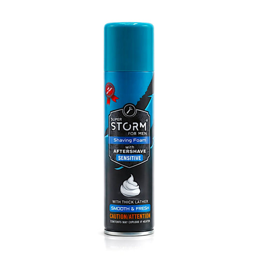 super storm shaving foam sensitive 200ml