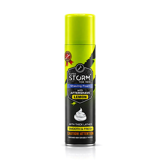 super storm shaving foam lemon 200ml