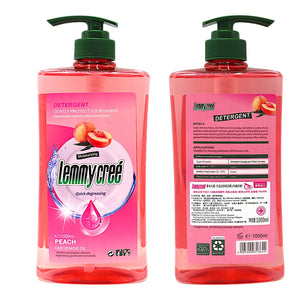 lemmycree dishwash liquid peach 1000ml malaysia