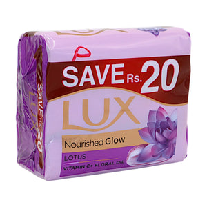 lux soap lotus 128g 3pc