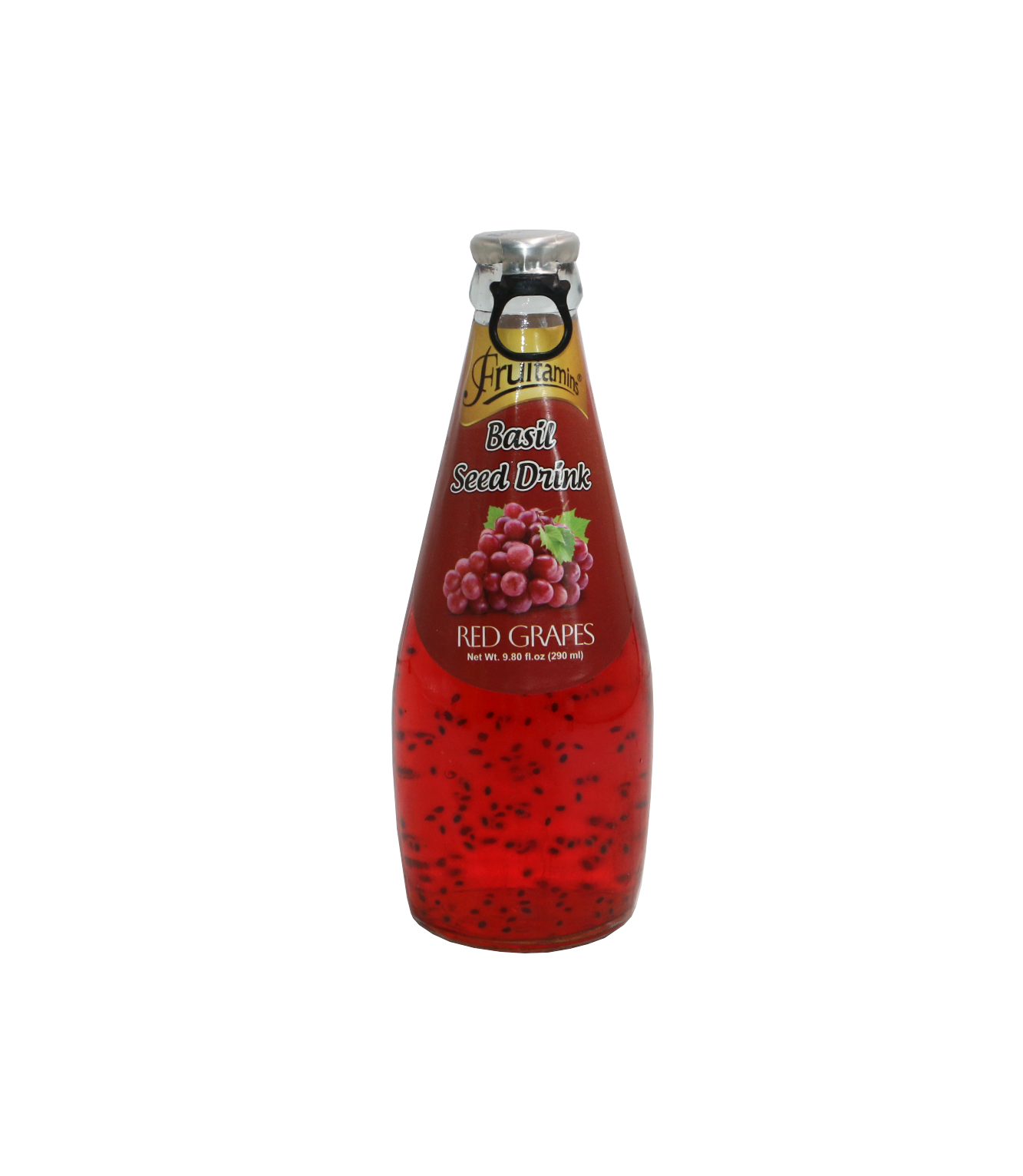 fruitamins basil seed drink red grapes 290ml