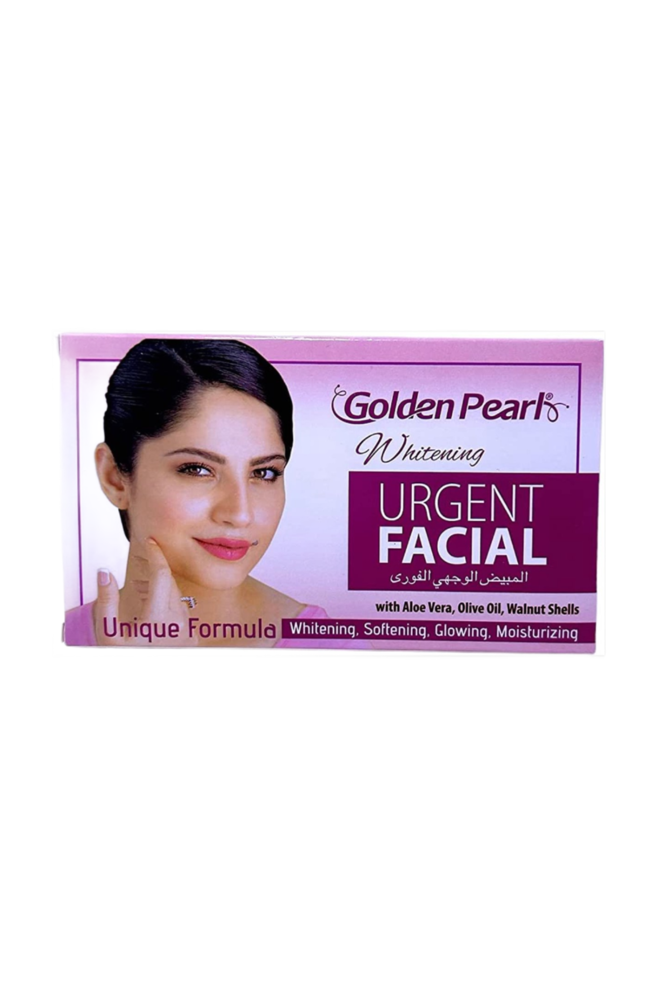 golden pearl urgent facial aloe vera,olive & walnut 20ml pak