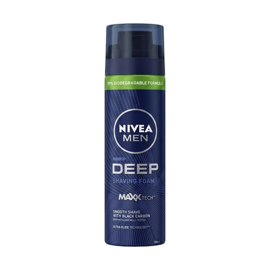 nivea men shaving foam deep maxx tech 200ml italy