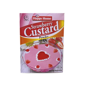happy home custard strawberry 100g