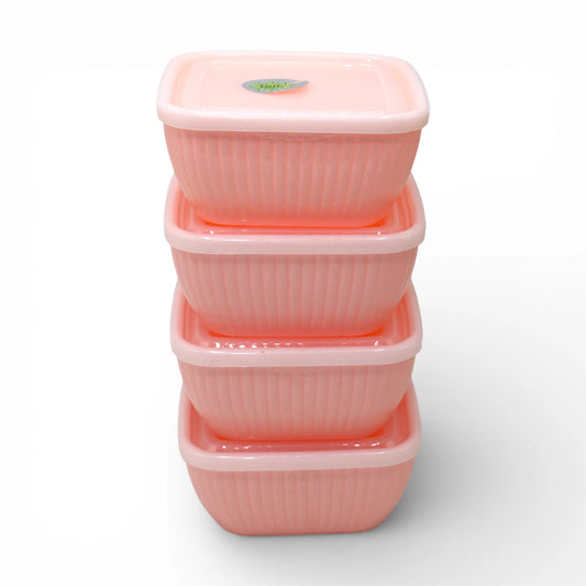 plastic box 4pc square pak tulip