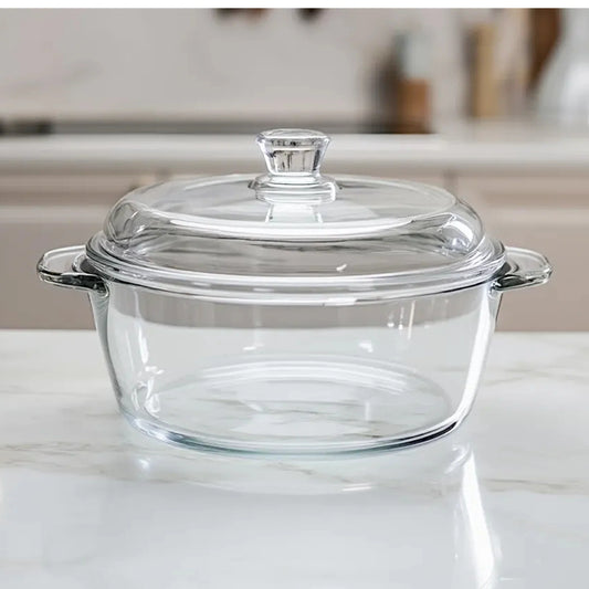 green apple glass bowl & lid 1l pak eb2008
