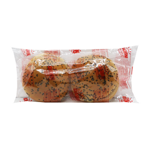 dawn burger bun large white & black seed 2pcs