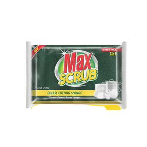 max scrub sponge grease cutting 2in1