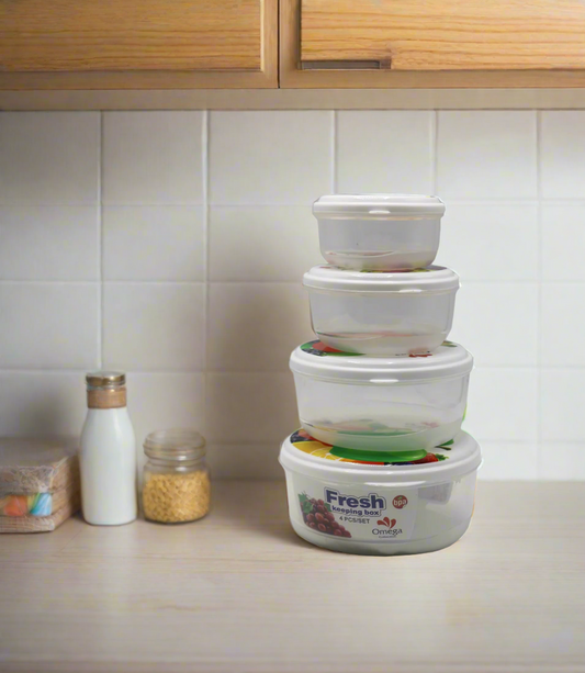 plastic box 4in1 small round pak fresh keeping