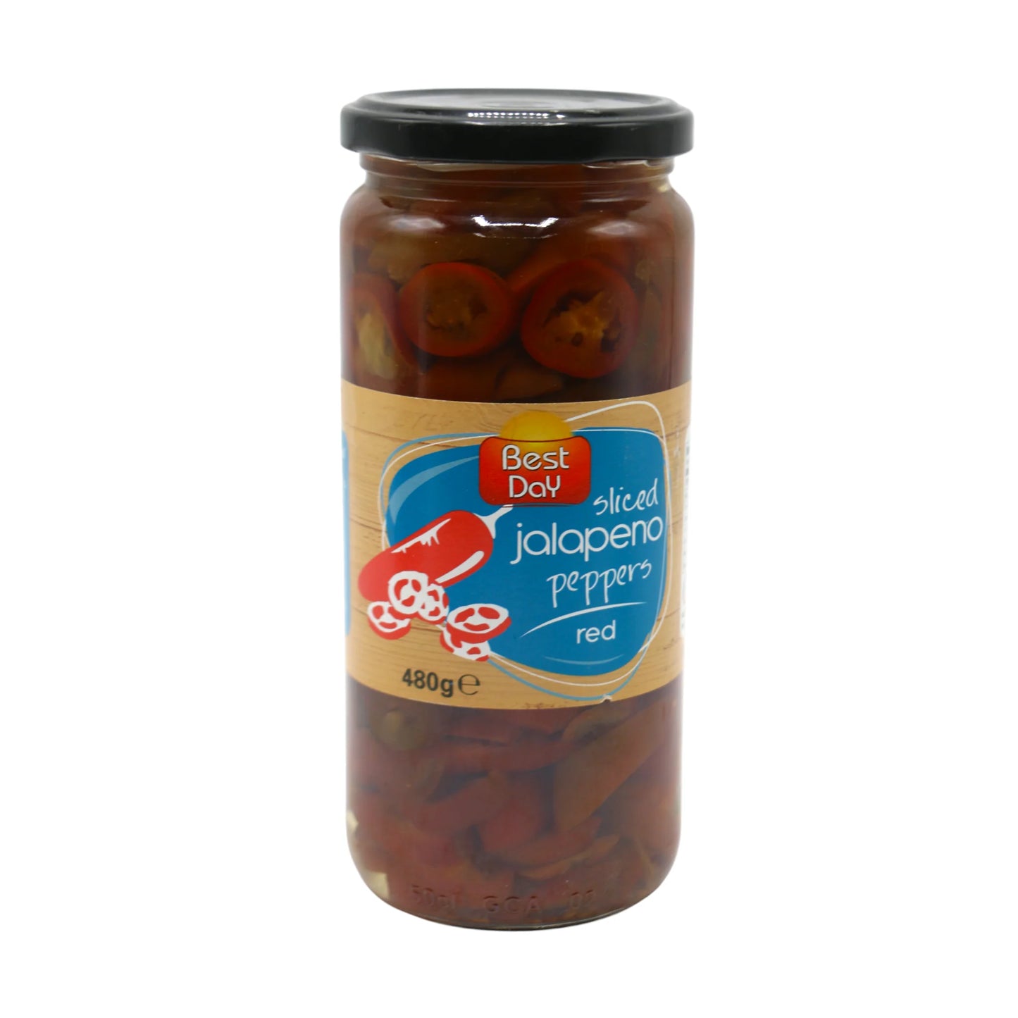 best day sliced jalapeno pepper red 480g